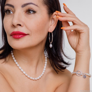 Серьги Fiore Luna, White Pearle Ring, LE6089 S Серьги Fiore Luna, White Pearle Ring, LE6089 S